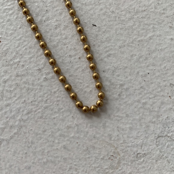 Gold Tone Bead Ball Chain NWOT - Picture 2 of 4